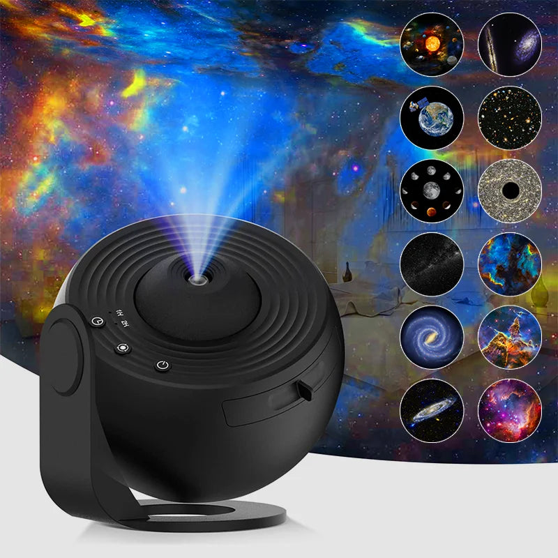 360° Galaxy Projector Lamp – Star Night Light for Bedroom & Decor