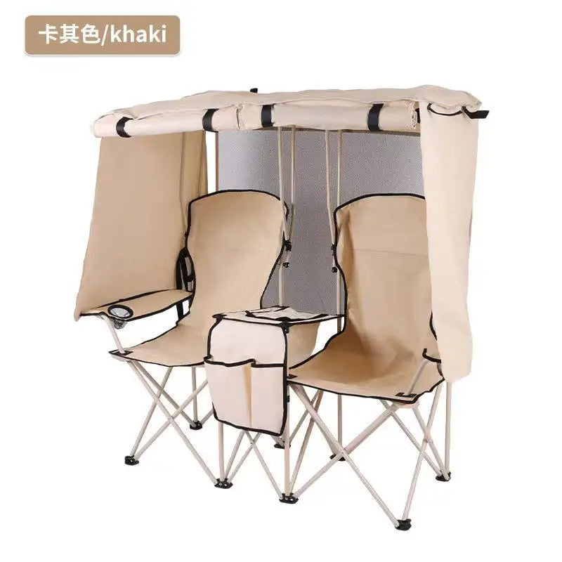 Deluxe Camping Chair with Canopy Shelter