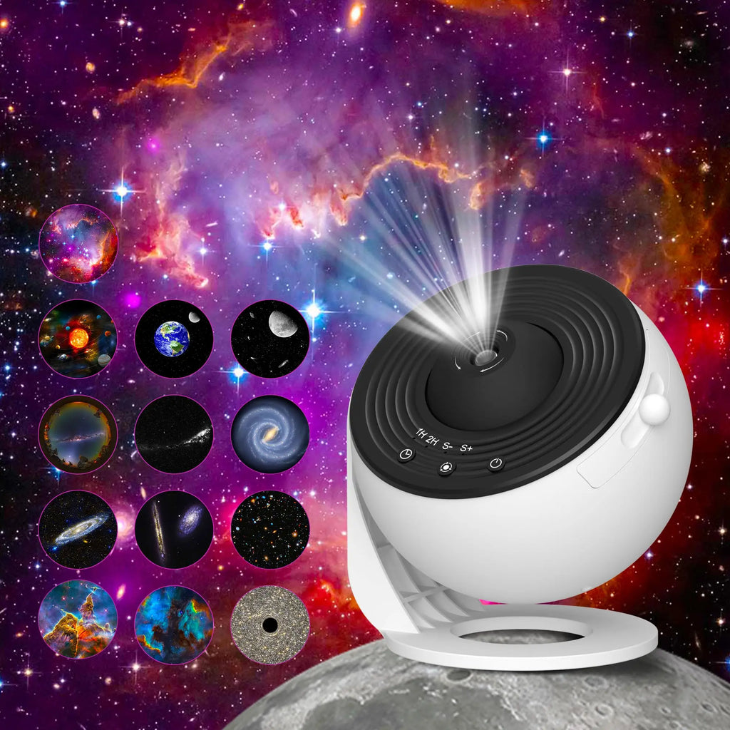 360° Galaxy Projector Lamp – Star Night Light for Bedroom & Decor